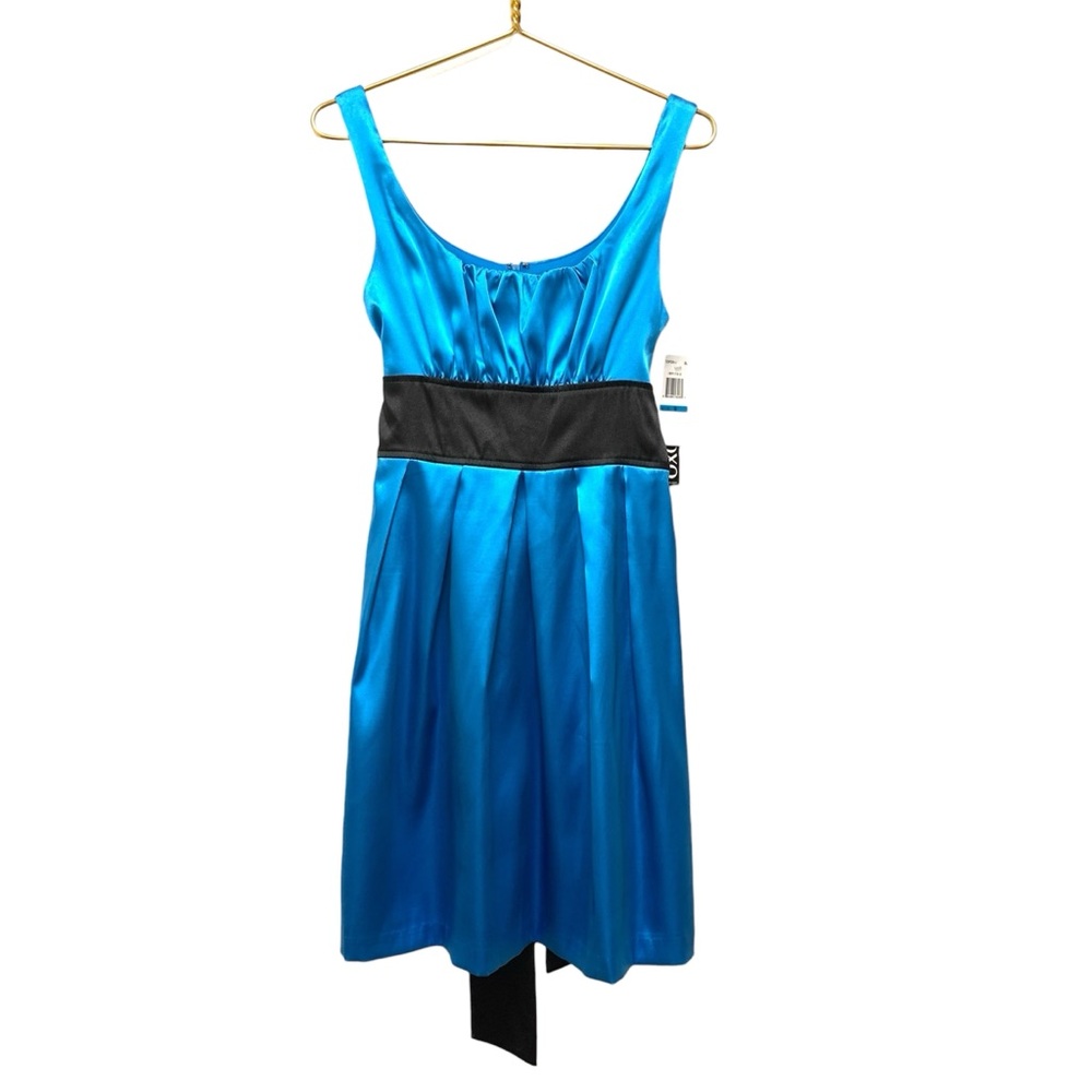 XOXO Blue Satin Dress Size 9 Juniors Special Occasion Formal Party Hoco 90s‎ Y2K